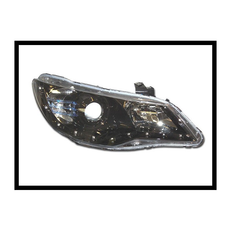FAROS DELANTEROS LUZ DE DIA HONDA CIVIC '05 4P. BLACK