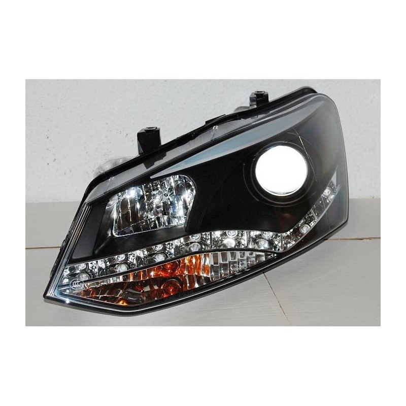 Fanali Day Light Volkswagen Polo '10, Black