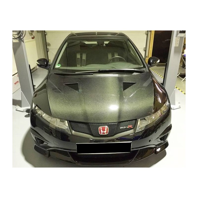 FRONTHAUBE KOFFERRAUM DECKEL ECHT CARBON  HONDA CIVIC 2006 R MUGEN TYPE