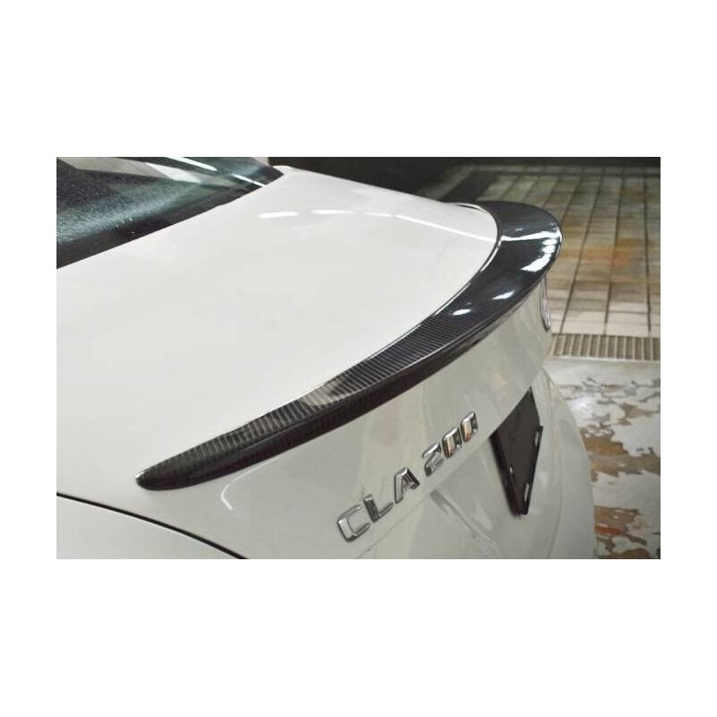 HECKLIPPE SPOILER HECKSPOILER KOFFERRAUM LIPPE Mercedes W117 13-16 CARBON FIBRE