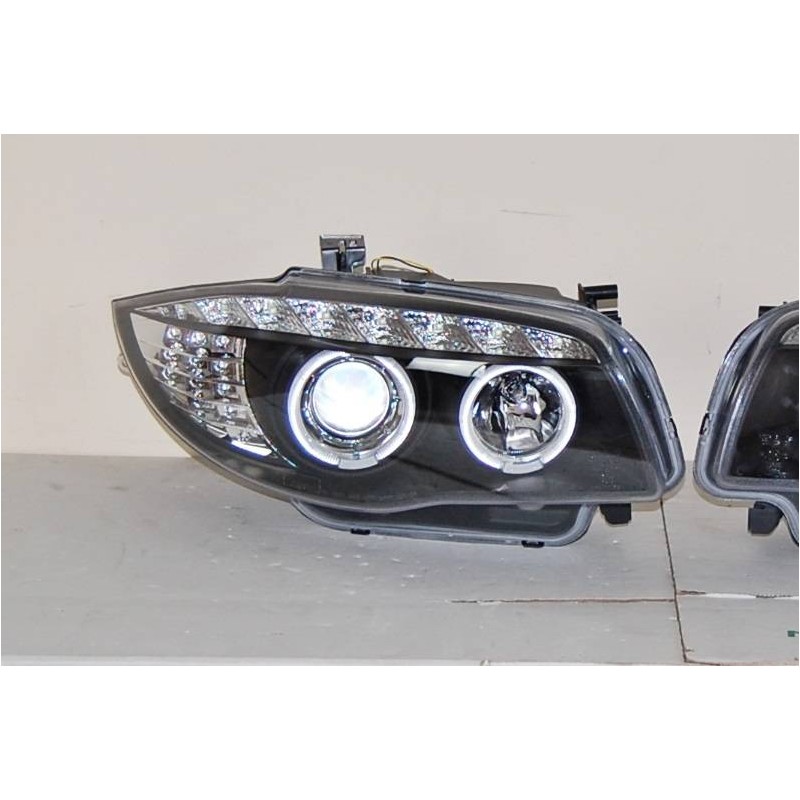 Fari Anteriore A Led BMW E87 07-11 Black, Intermitente Led