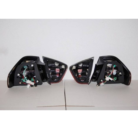 Set Of Rear Tail Lights BMW E90 2005 4-Door Led Red/Smoked