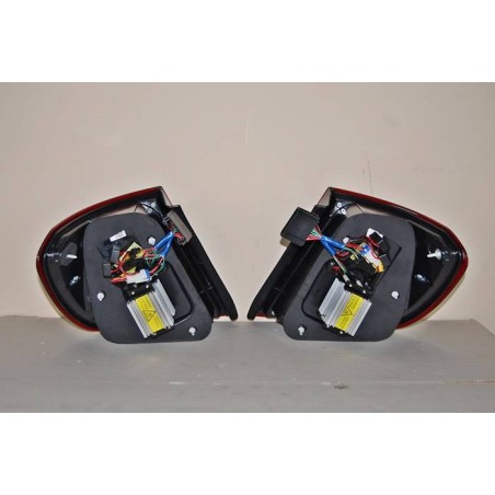 Set Of Rear Tail Lights Mercedes W204 2011-2014 Led Red Clear