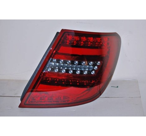 Set Of Rear Tail Lights Cardna Mercedes W204 2011-2014 Lightbar Red Smoked