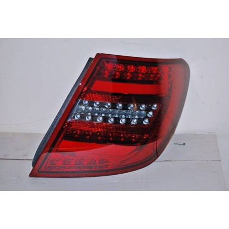 Set Of Rear Tail Lights Cardna Mercedes W204 2011-2014 Lightbar Red Smoked