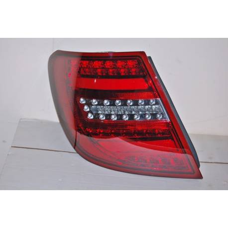 SET OF REAR TAIL LIGHTS CARDNA MERCEDES W204 2007-2012 LIGHTBAR RED SMOKED