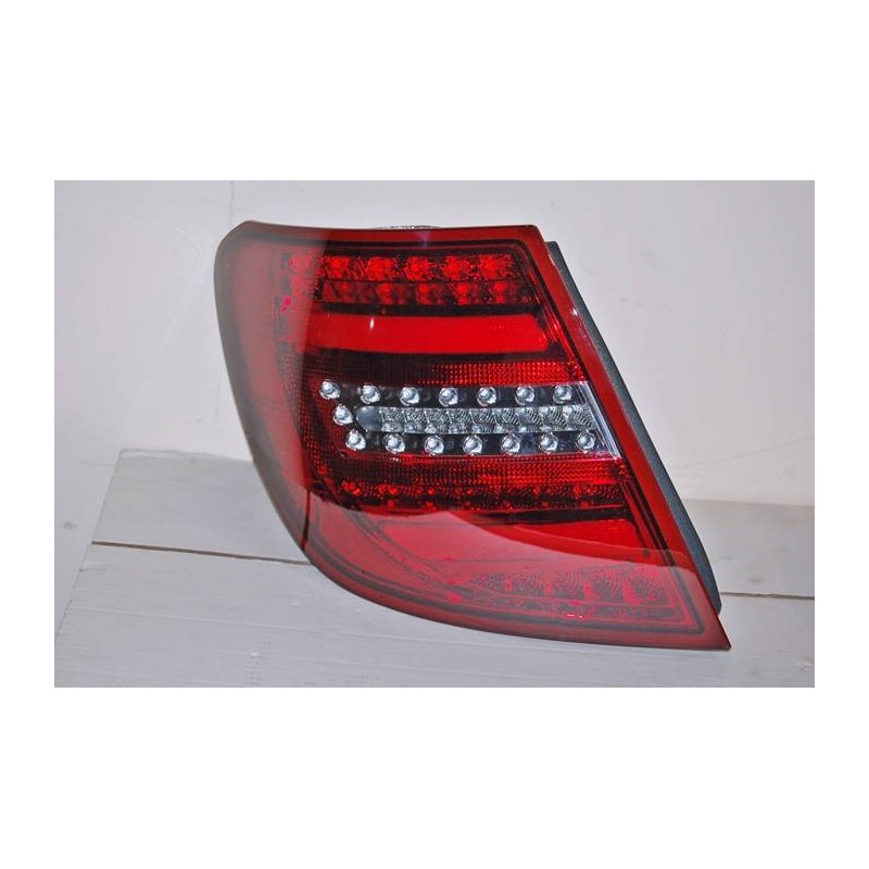 Pilotos Traseros Cardna Mercedes W204 07-12 Lightbar Smoked Int. Led