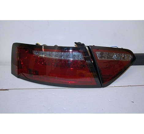 PILOTES ARRIÈRES AUDI A5 2-4P 07-09 LED RED/SMOKED CARDNA CLIGNOTANT LED