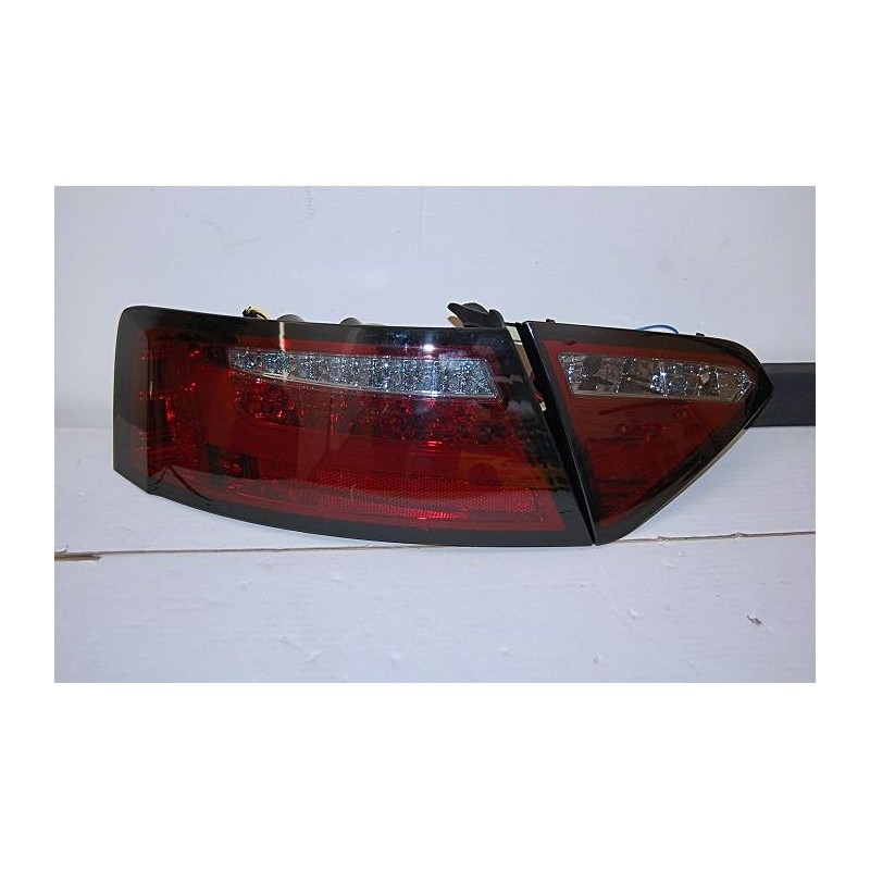 FANALI POSTERIORI AUDI A5 2-4P 07-09 LED RED/SMOKED CARDNA