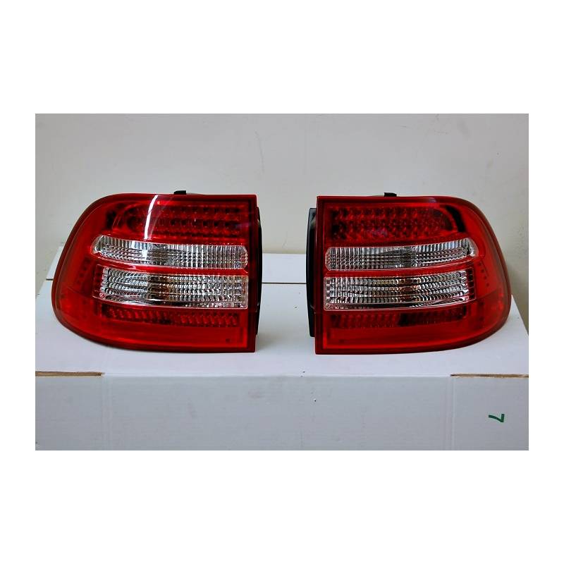 Set Of Rear Tail Lights Porsche Cayenne 20032007 Led Red Eurolineas