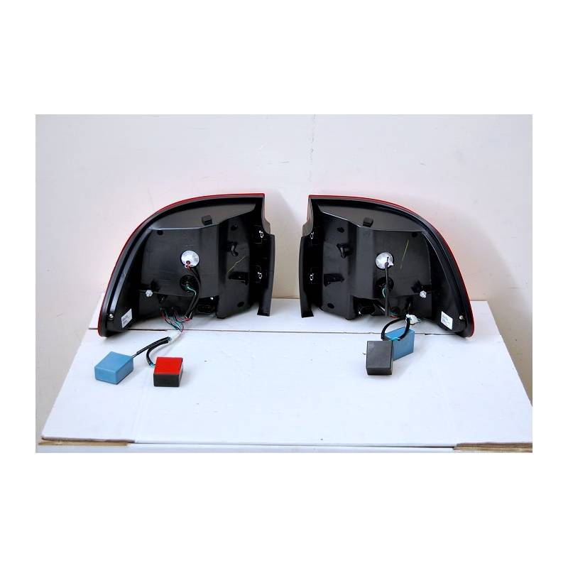 Set Of Rear Tail Lights Porsche Cayenne 20032007 Led Red Eurolineas