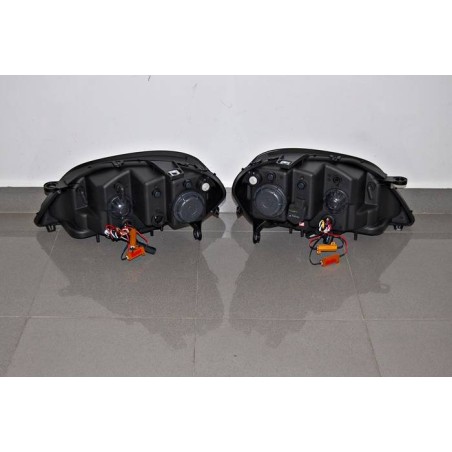 Set Of Headlamps Day Light Mercedes W164 05-08 Led sequential flashing Black
