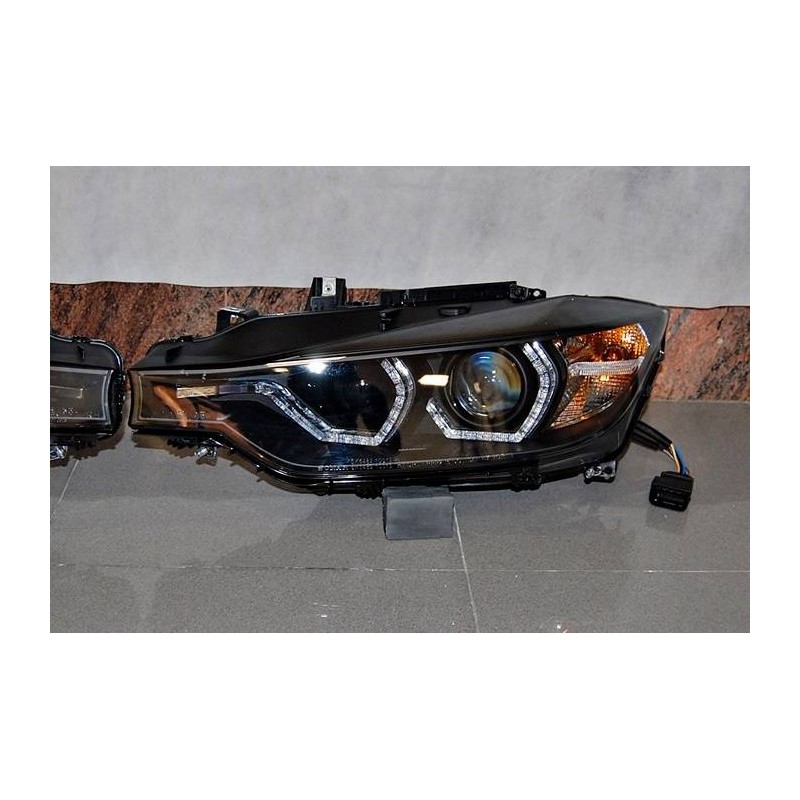 Faros delanteros luz de dia BMW F30 / F31 Xenon DRL black