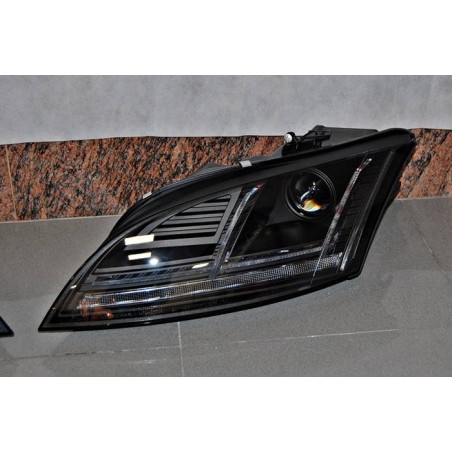 Phare Avant Lumière De Jour AUDI TT 10-15 Xenon DRL Noir