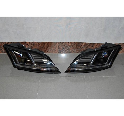 Phare Avant Lumière De Jour AUDI TT 10-15 Xenon DRL Noir