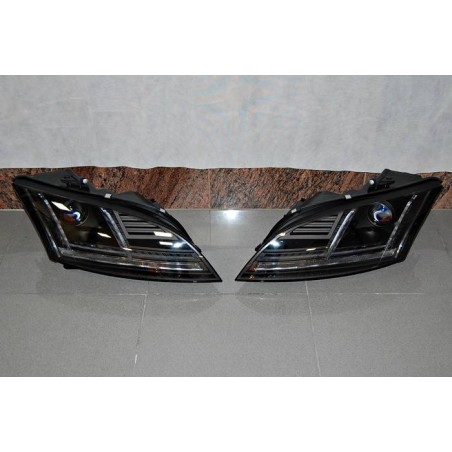 Set Of Headlamps Day Light AUDI TT 10-15 Xenon DRL Black