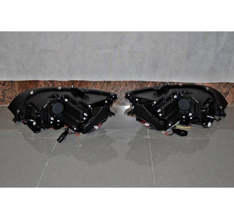 Set Of Headlamps Day Light AUDI TT 10-15 Xenon DRL Black