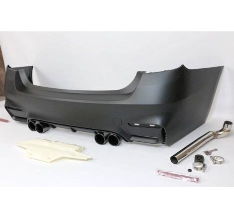 Rear Bumper BMW F30 Look M3 Exhaust