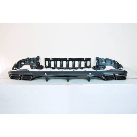 DIFUSOR TRASERO MERCEDES W205 2014-2018 COUPE AMG LOOK C63 BLACK ABS