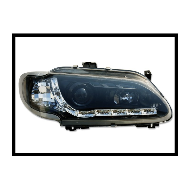 SET OF HEADLAMPS DAY LIGHT RENAULT MEGANE 1996-1999 BLACK