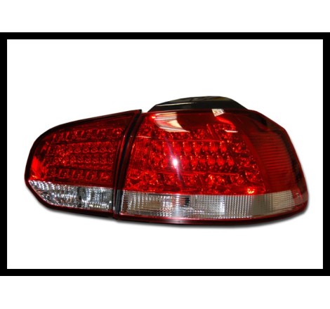 Set Of Rear Tail Lights Volkswagen Golf 6   2009 Led Red