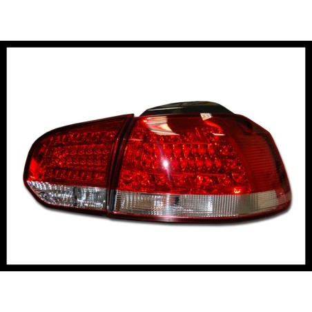Set Of Rear Tail Lights Volkswagen Golf 6   2009 Led Red