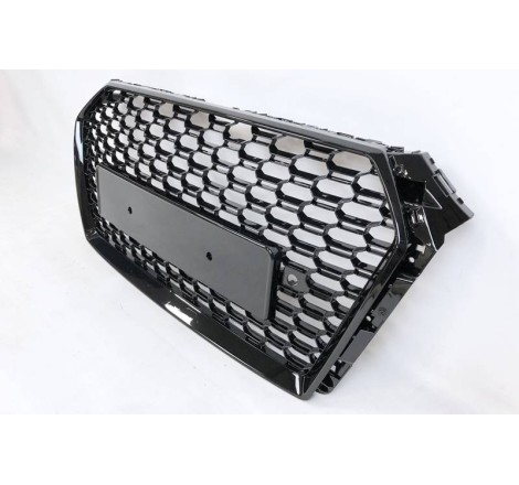 Calandra Anterior Audi A4 Look RS4 B9 2016 Black
