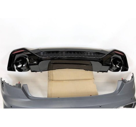 HECKSTOßSTANGE HECKSCHÜRZE Audi A4 2020+ Look RS4