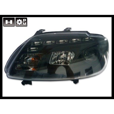 Set Of Headlamps Day Light Touran 03 / Caddy 05 Black