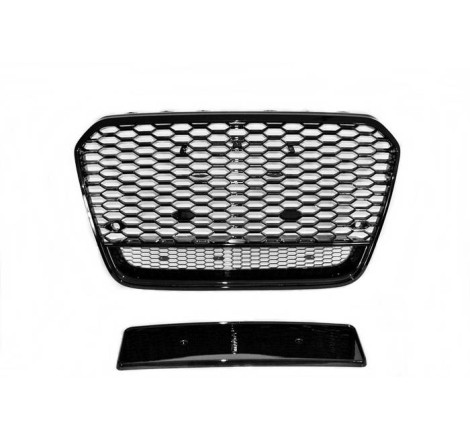 FRONT GRILL AUDI A6 11-14 LOOK RS6 BLACK