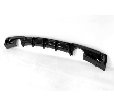 HECKANSATZ HECKSPOILER DIFFUSOR BMW F30 / F31 LOOK M PERFORMANCE 2 exhausts Glossy Black