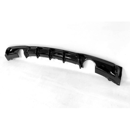 HECKANSATZ HECKSPOILER DIFFUSOR BMW F30 / F31 LOOK M PERFORMANCE 2 exhausts Glossy Black