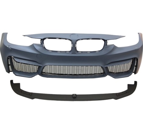 Front Bumper BMW F30-F31 Look M4 Lip Spoiler ABS