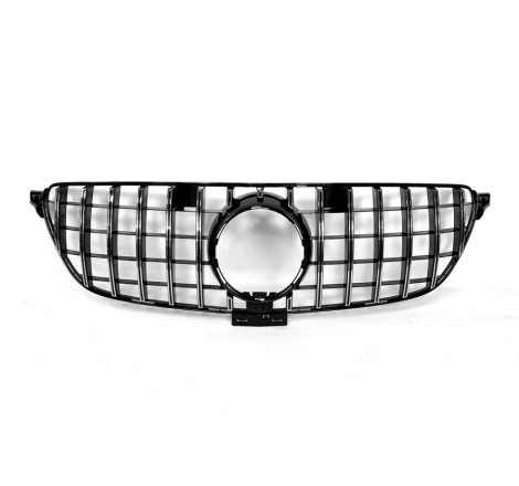 Front Grill Mercedes C292 2014-2018 Look GT Full Black Camera