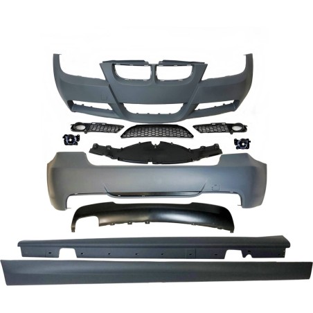 STOßSTANGENSET BODYKIT BMW E90 2005-2008 Look M-TECH Fog lamps