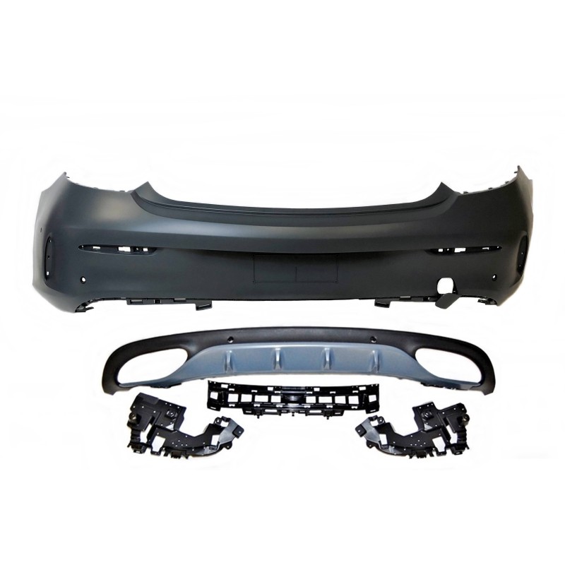 Rear Bumper Mercedes W205 2D 14-18 Look AMG