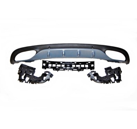 Rear Diffuser Mercedes W205 2014-2018 Coupe AMG Look C63 ABS