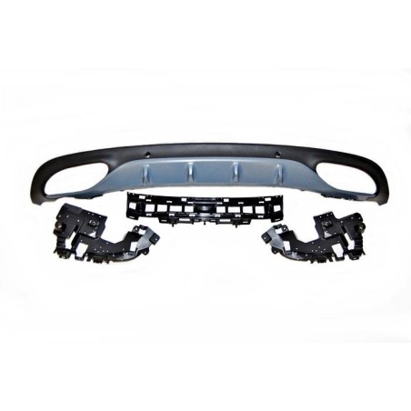 Rear Diffuser Mercedes W205 2014-2018 Coupe AMG Look C63 ABS