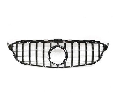 Front Grill Mercedes W205 2019 Look GT Full Black