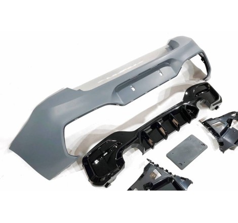 HECKSTOßSTANGE HECKSCHÜRZE BMW F20 /F21 LCI 15-18 Performance 2 Exhaust Double Glossy Black