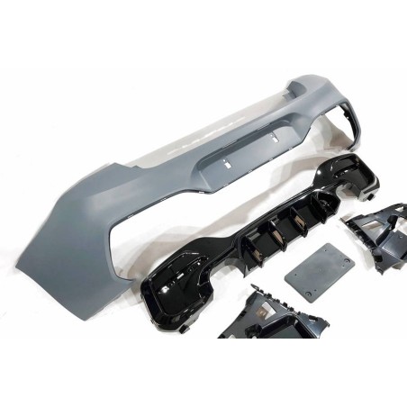HECKSTOßSTANGE HECKSCHÜRZE BMW F20 /F21 LCI 15-18 Performance 2 Exhaust Double Glossy Black