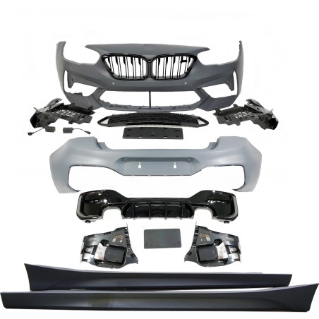 KIT DE CARROCERIA BMW F20 LCI Look M2C 2 Exhaust Double Glossy Black