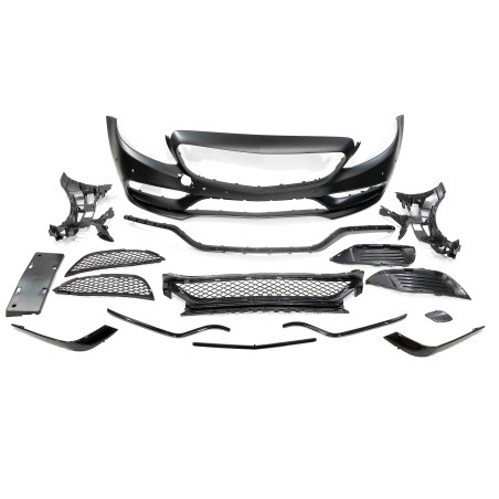 STOßSTANGENSET BODYKIT Mercedes W205 2014-2018 4D Look AMG C63