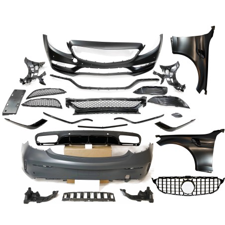 STOßSTANGENSET BODYKIT Mercedes W205 2014-2018 Coupe Look AMG C63