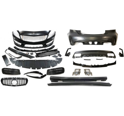 Kit De Carrosserie Mercedes W176 A45 2012-2015 Look AMG Calandre