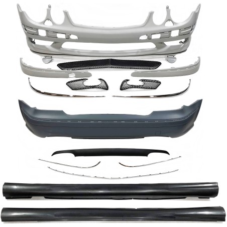 STOßSTANGENSET BODYKIT MERCEDES W211 02-06  LOOK AMG E55