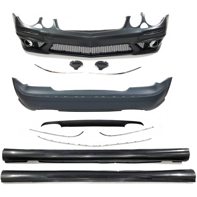 STOßSTANGENSET BODYKIT MERCEDES W211 ´07-09 LOOK AMG E63