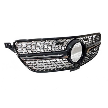 Front Grill Mercedes GLE Coupe C292 (2015-2018) GLE W166 SUV (2015-2018) Look Diamond Camera
