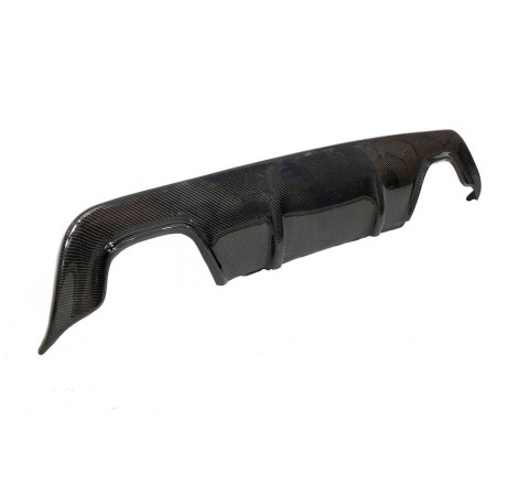 Rear Diffuser BMW E60 / E61 Look M-Tech Carbon Fibre 2 Exhaust