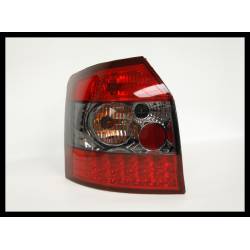 Set Of Rear Tail Lights Audi A4 2001 SW Led Red Smoked